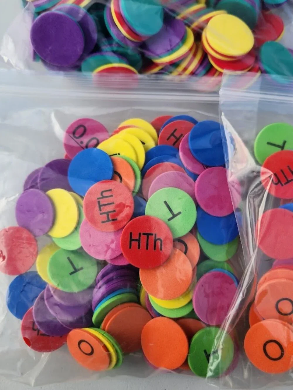 Lakeshore Foam Place Value Disks Discs Counters Educational Math Manipulatives T